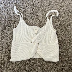 Sweater material tank top